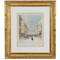 “A Parisian Street Scene” by Harry Morley