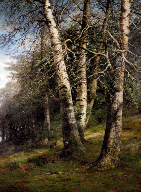 Gérard Joseph Adrian van Luppen 

Belgian, 1834-1891

“La Foret de Modave”

Oil on canvas

signed and dated 'Joseph Van Luppen 1887' 

82 x 60 in. W/frame 94 in. by 72 in.

Painted in 1887.

Gerald studied at the Academy at Anvers.  He
