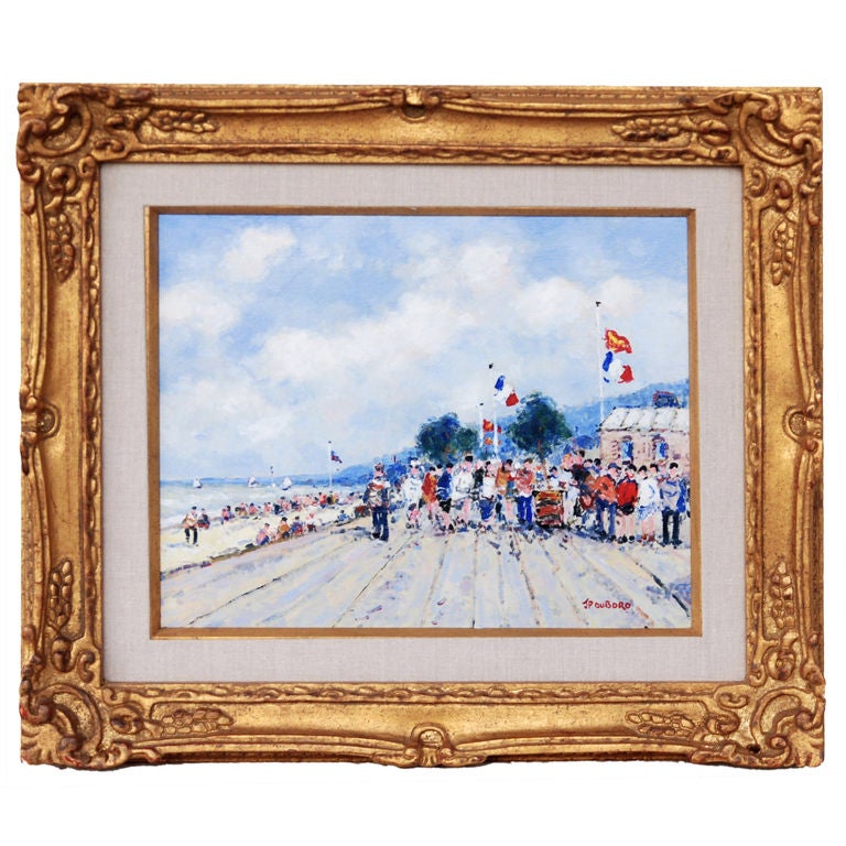 “La Cote Normande en Ete” by Jean Pierre Duborg For Sale