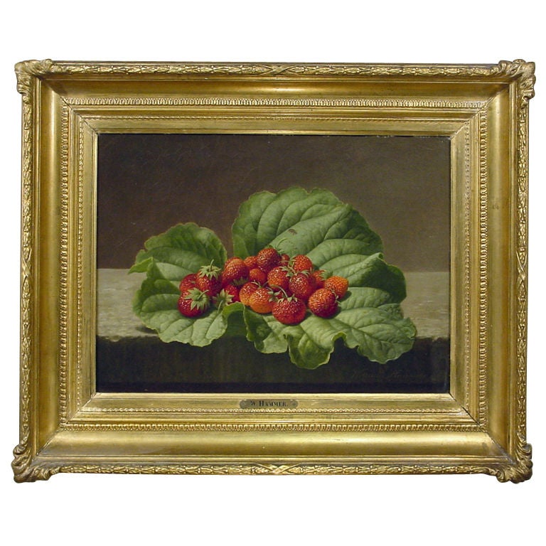 “Strawberries on a Stone ledge” by William Hammer