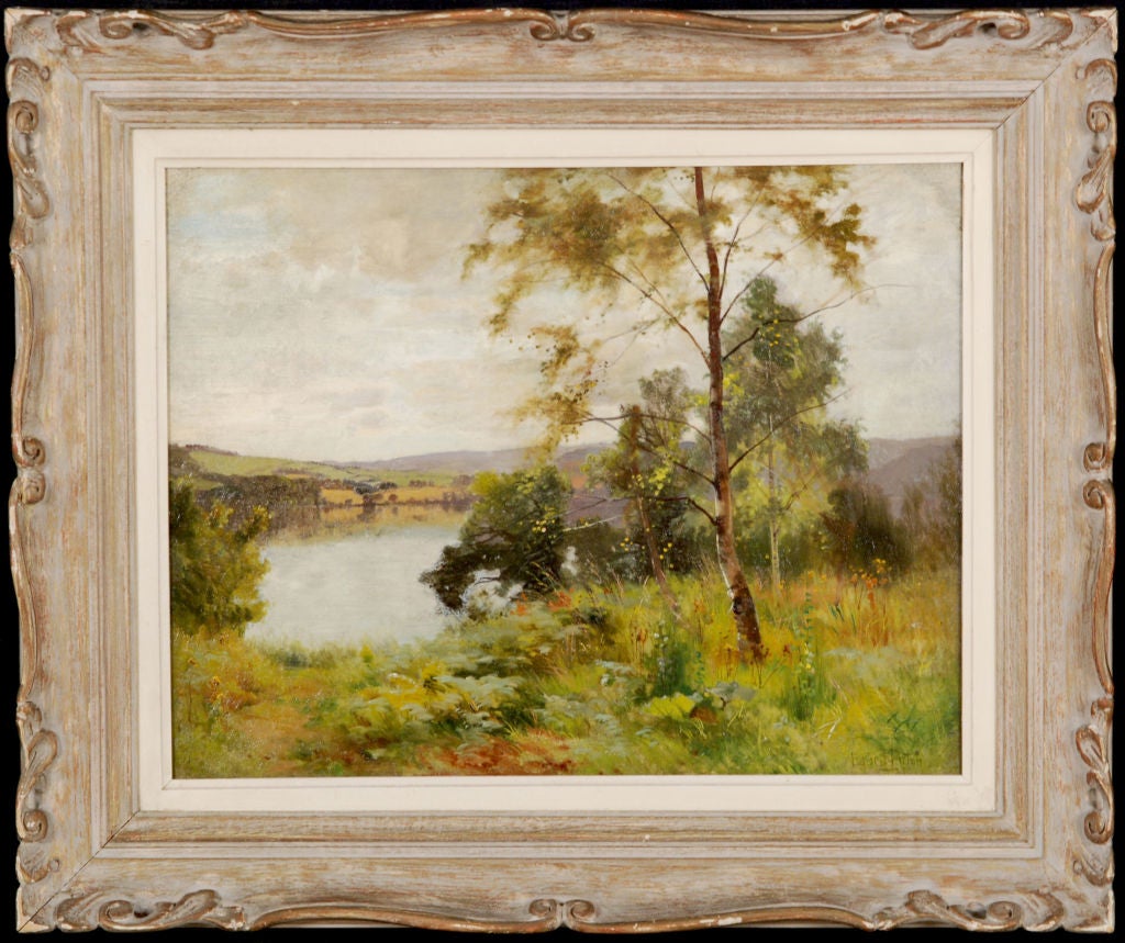Ernest Parton<br />
American, 1845-1933<br />
<br />
“Springtime”<br />
<br />
Oil on canvas<br />
17 ¾ by 22 ½ in.  W/frame 25 ¾ by 30 ½ in.<br />
<br />
Ernest Parton was the younger brother of Arthur, in whose studio he spent two winters.