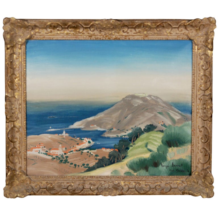 “Port Vendres” by Henri Verge Sarrat For Sale
