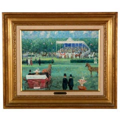 Vintage “A Day at the Races” by John Morris