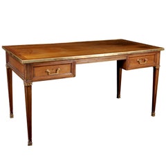 Antique A Louis XVI Style Mahogany Double Face Writing Table