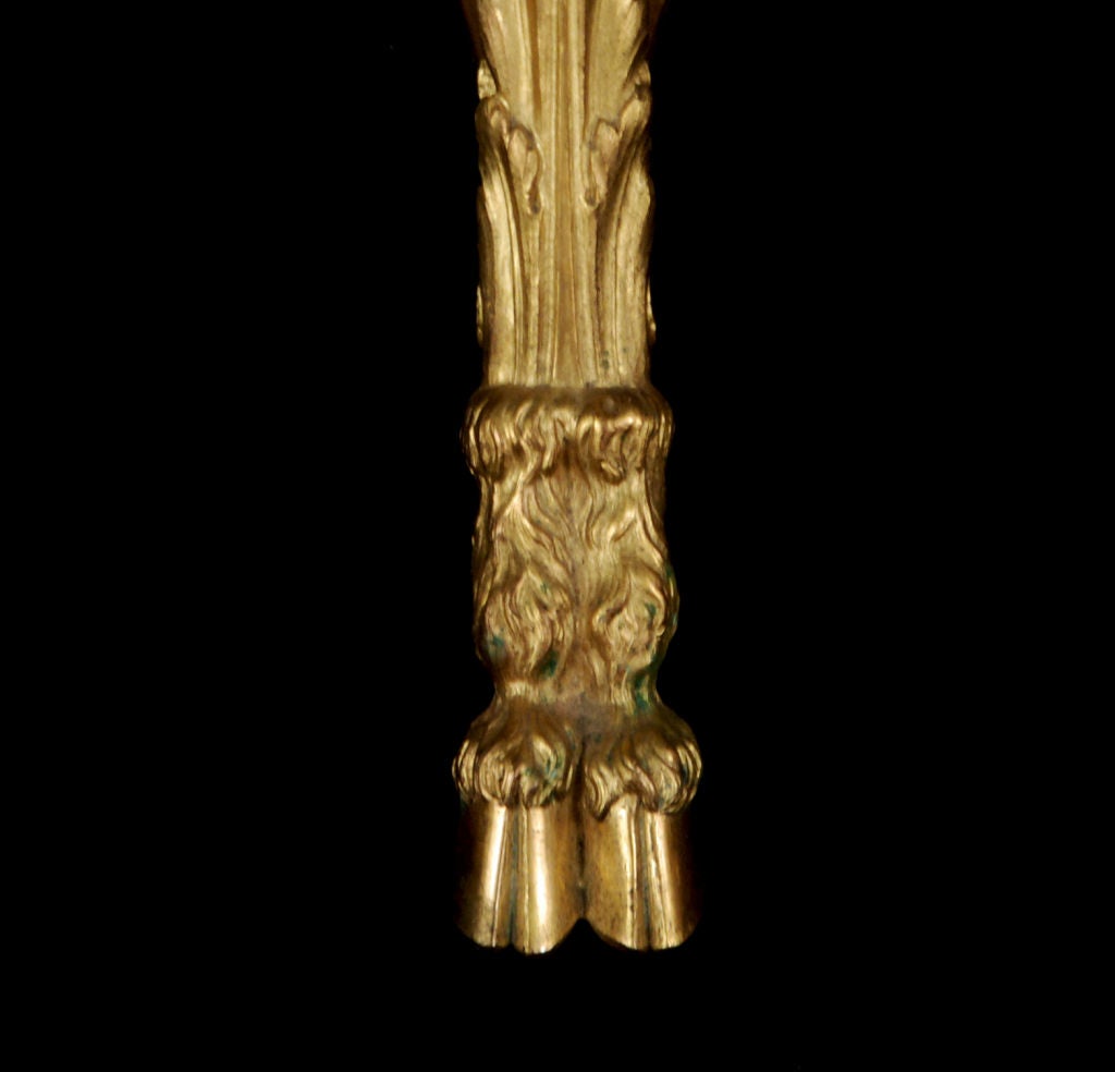 A French Gilt Bronze & Malachite-Top Gueridon by Henry Dasson 1
