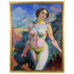 A Female Nude by George-Henri Tribout
