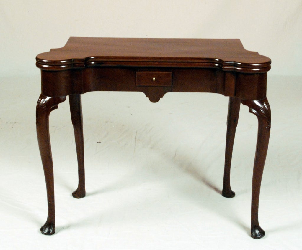 English A George II Mahogany Card Table For Sale