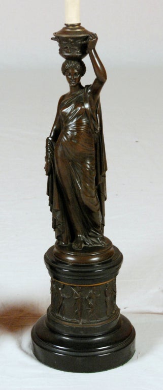 Französische Bronzefiguren von Louis Valentin Elias Robert, Paar im Zustand „Hervorragend“ im Angebot in Sheffield, MA