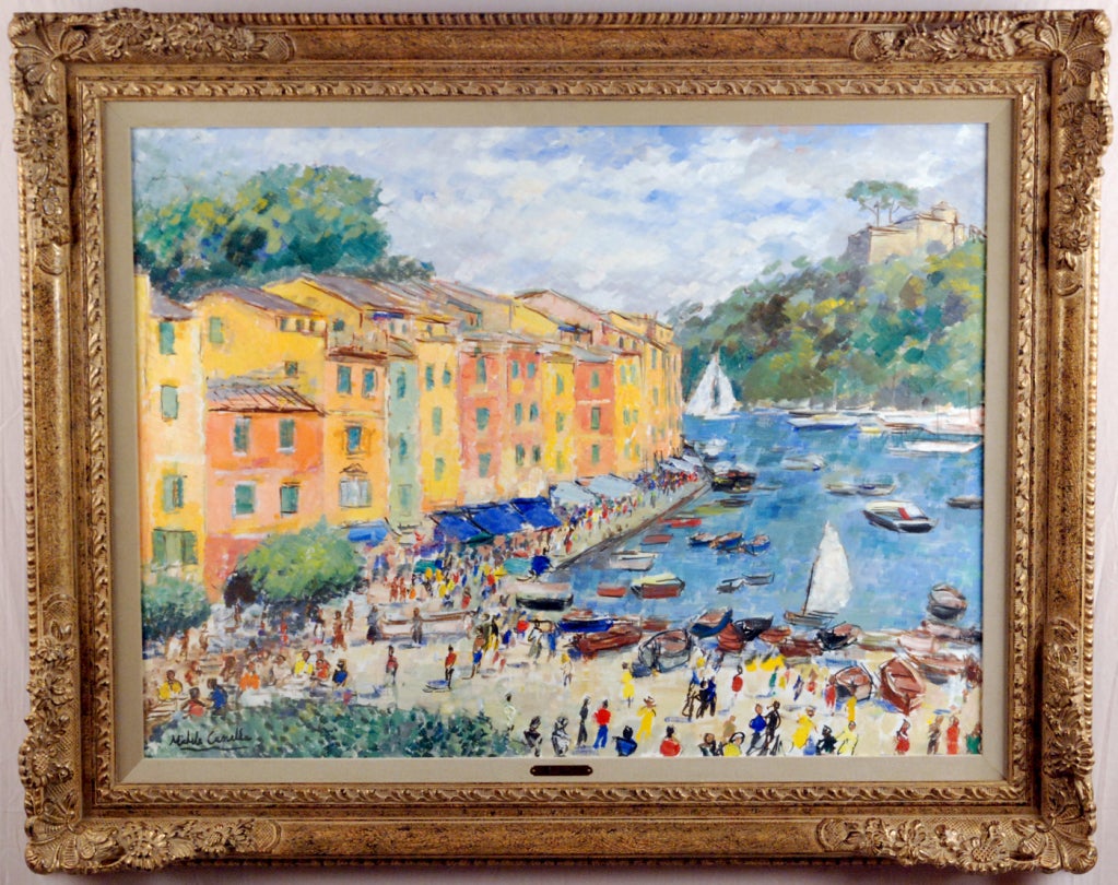 Michele Cascella
Italy, 1892 – 1989

“Portofino”

Oil on canvas
30 by 40 in.  W/frame 40 by 50 in.

Provenance:
Galerie Juarez Inc., Los Angeles
Private collection, New York
Le Trianon Fine Art & Antiques

Museum & Collections:
Banca