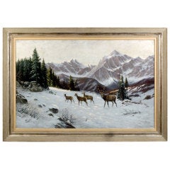 “A Winter Landscape with Deer” by Clemens Freitag “A Winter Landscape with Deer” by Clemens Freitag