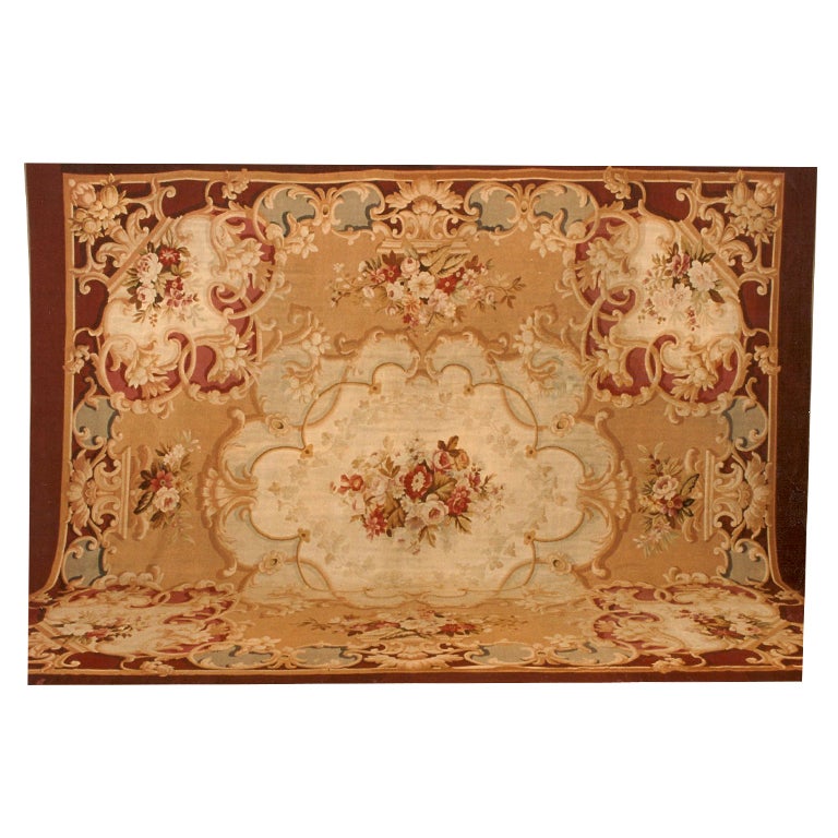 Un beau tapis français d'Aubusson en vente