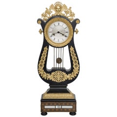 Antique French Eight-Day Gilded Mantle Clock