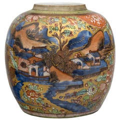 Chinese 18th Century Clobbered Jar