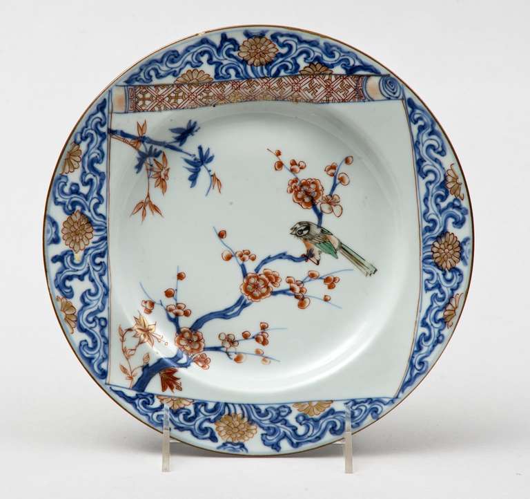 18th Century Set of Three Chinese Kangxi /Yongzheng Plates For Sale