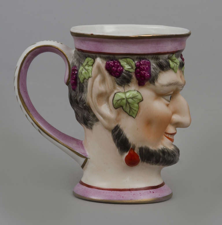 English Staffordshire Bacchus Satyr Jug In Excellent Condition In Sheffield, MA