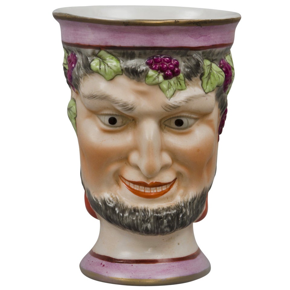 English Staffordshire Bacchus Satyr Jug