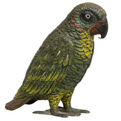 Vienna Cold-Painted Parrot circa 1870