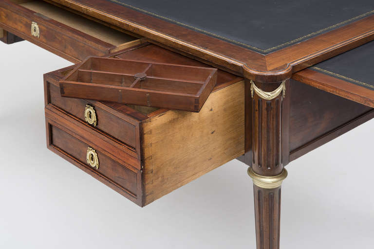 French Louis XVI Mahogany Bureau Plat circa 1790 4