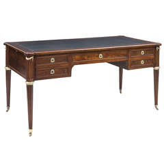 French Louis XVI Mahogany Bureau Plat circa 1790