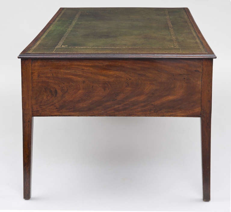Georgian Partners Writing Table, circa 1800 For Sale 1