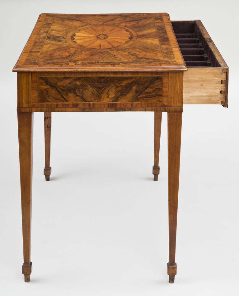 Rosewood Northern Italian Inlaid Table, circa 1800