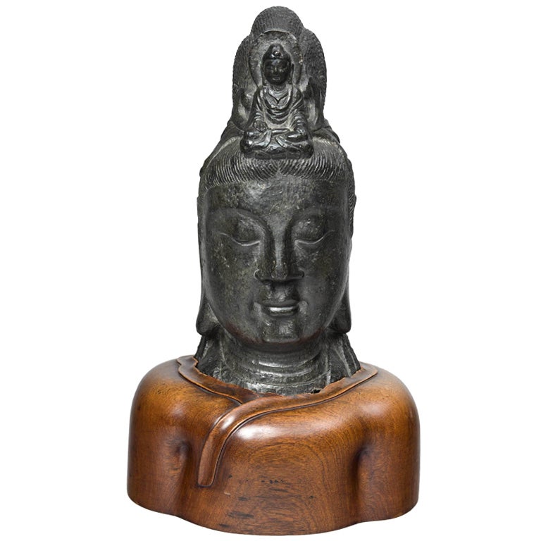 Southeast Asian Bust of Bodhisattva For Sale
