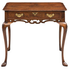 Queen Anne Walnut Side Table, Circa 1710