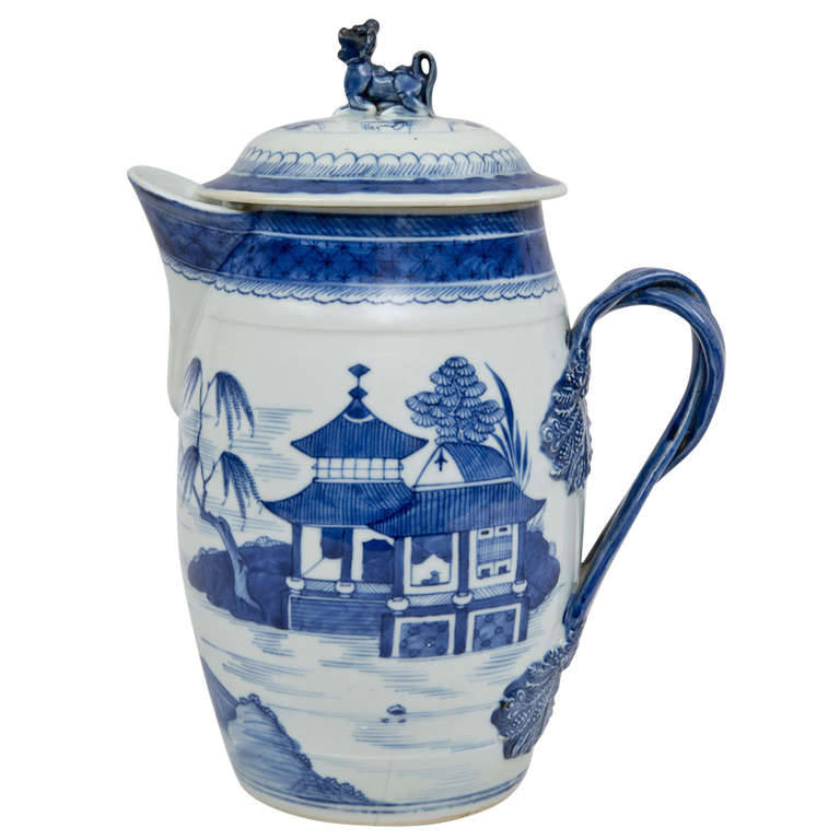 Chinese Export Large Cider Jug, circa 1780 For Sale