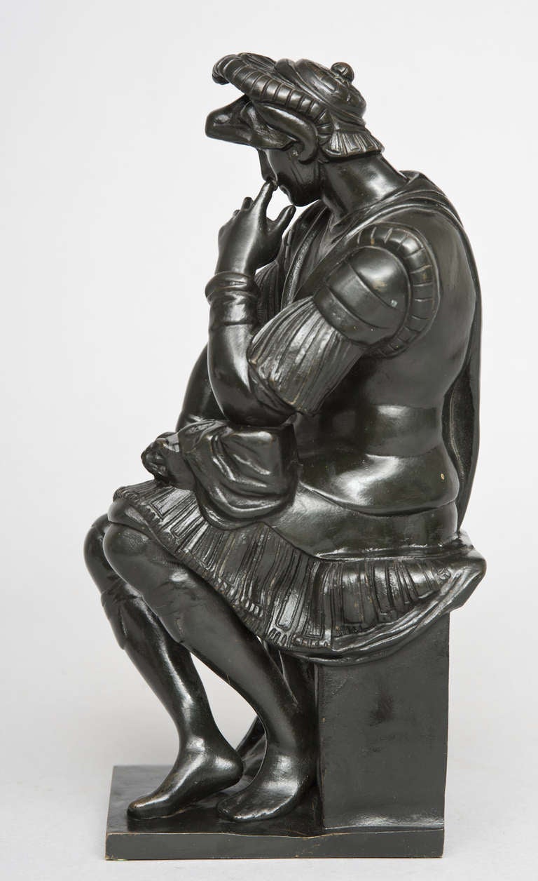 Victorian Italian Bronze Figure of Lorenzo de' Medici For Sale