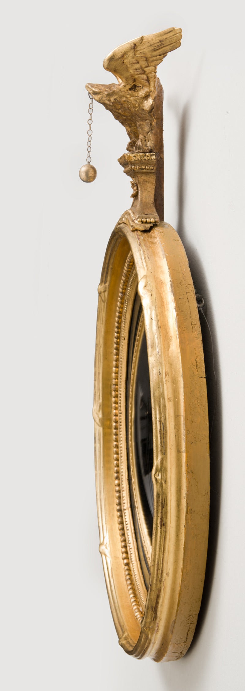 Gilt Regency Convex Mirror, circa 1810