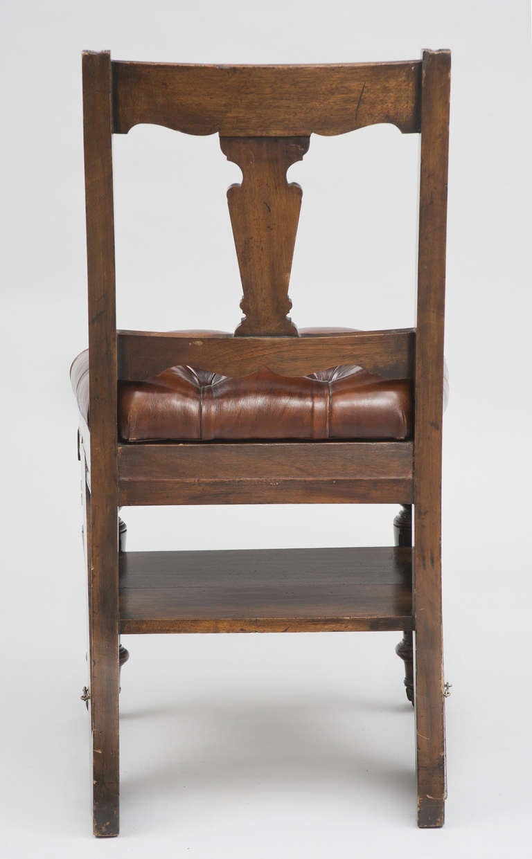 Victorian Mahogany Metamorphic Chair and Library Steps, Circa 1870 4