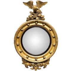 Antique Regency Convex Mirror 10