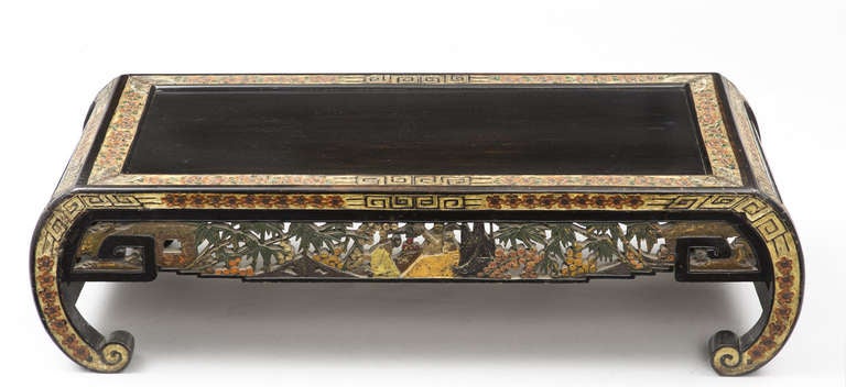 Antique Chinese Lacquered Low Table 2
