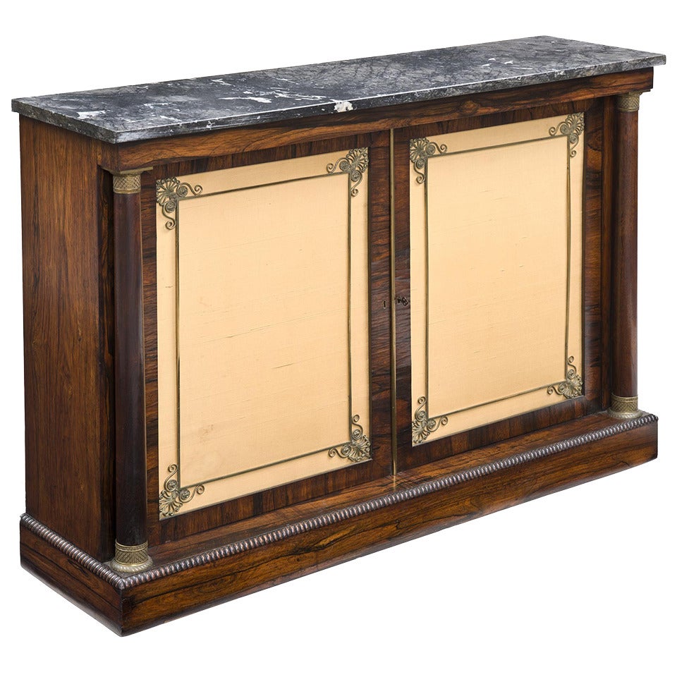 Regency Period Rosewood Side Cabinet,