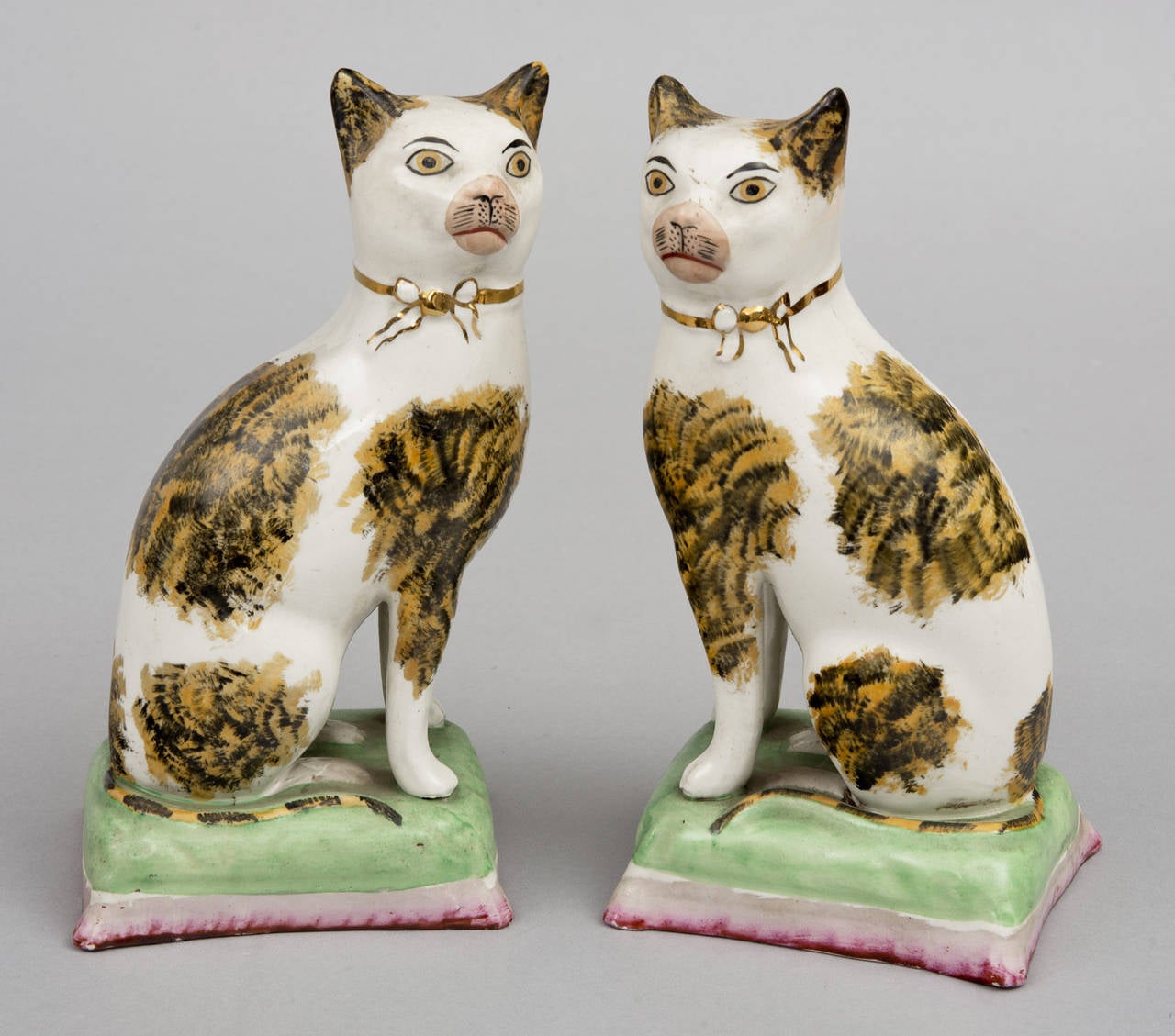 British Pair Staffordshire Tabby Cats
