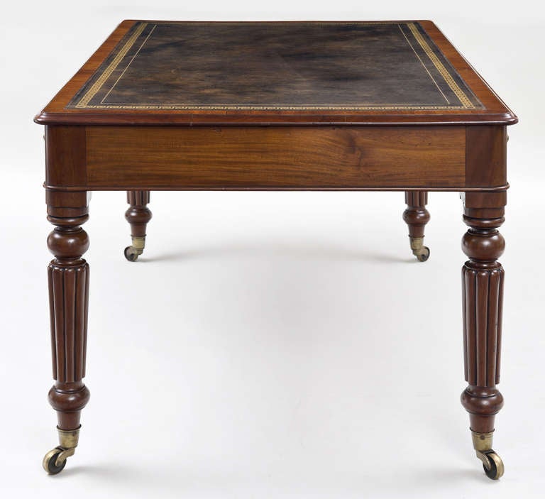 19th Century Regency Partners Writing Table, circa 1820