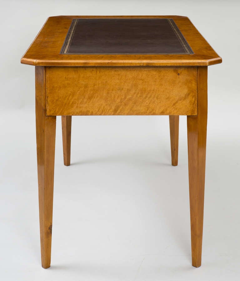 Swedish Biedermeier Birch Writing Table 1