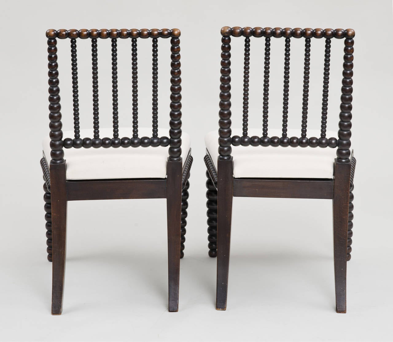 19th Century Pair of Late Regency Bobbin-Turned Side Chairs, circa 1830