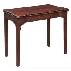 English Chippendale Card Table