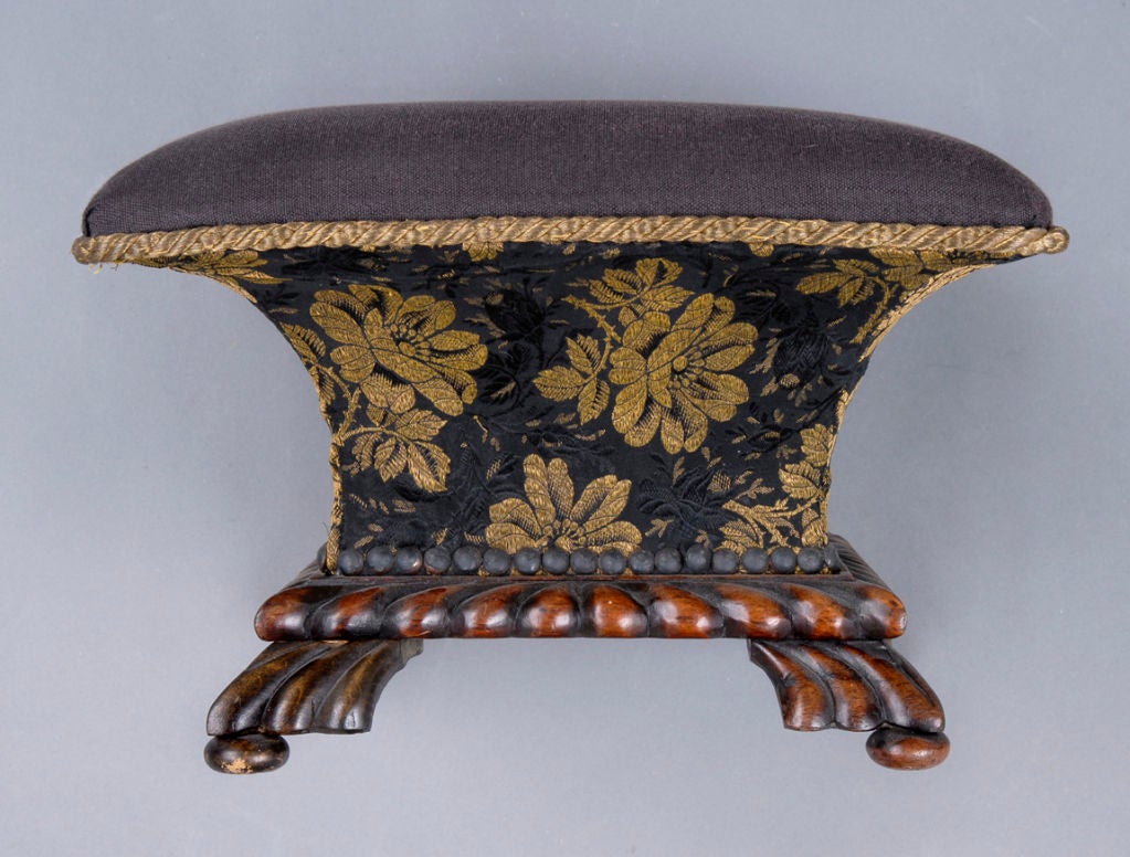 19th Century English Regency Ladies Footstool For Sale