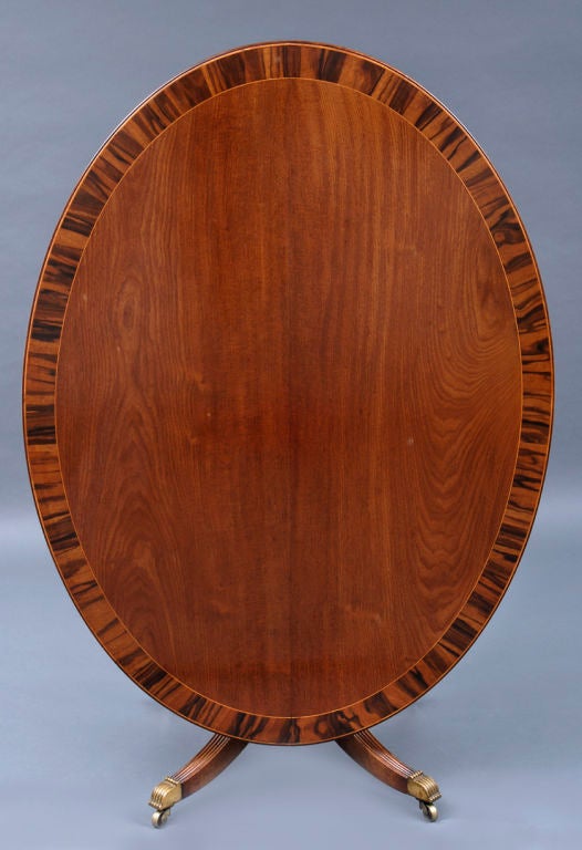 English Regency Oval Center Table