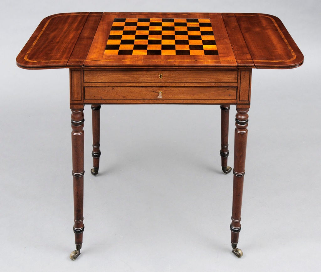 English Regency Games Table For Sale 1