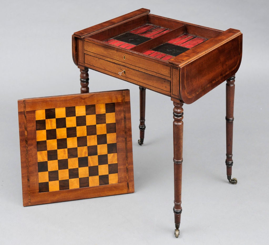 English Regency Games Table For Sale 3