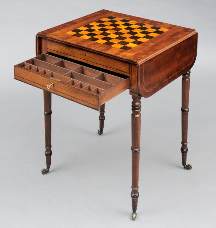 English Regency Games Table For Sale 4