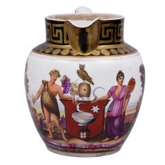 English Very Rare Bacchus & Ceres Jug