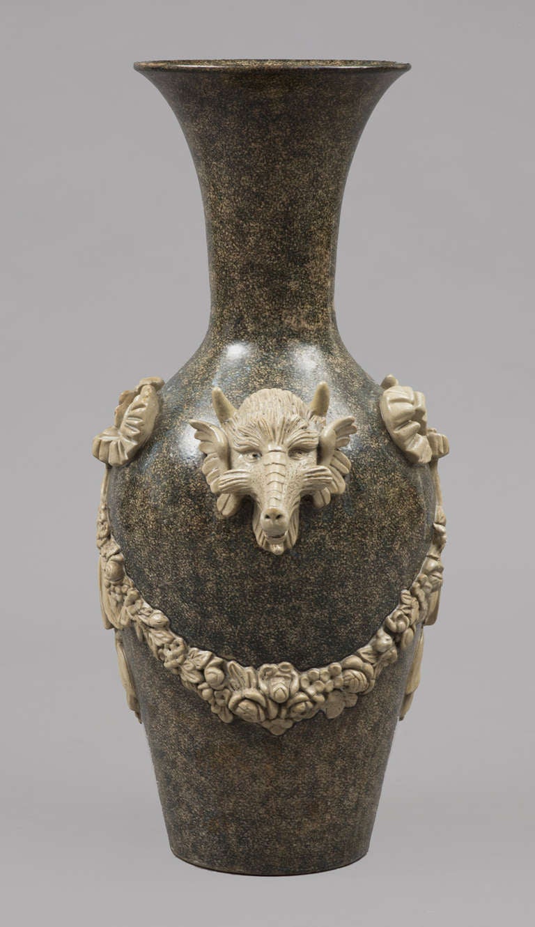 British Lipscombe Stoneware Vase circa 1860