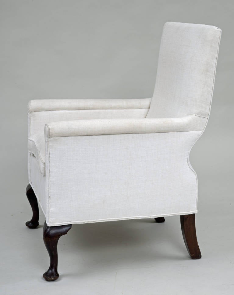 Upholstered High Backed Armchair, circa 1860 In Excellent Condition For Sale In Sheffield, MA