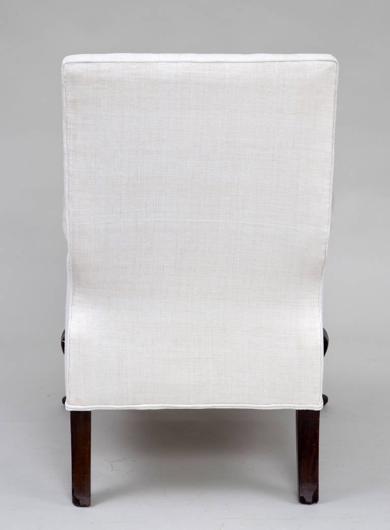 19th Century Upholstered High Backed Armchair, circa 1860 For Sale