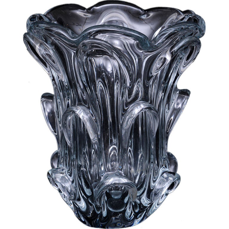 Val St. Lambert Crystal Vase