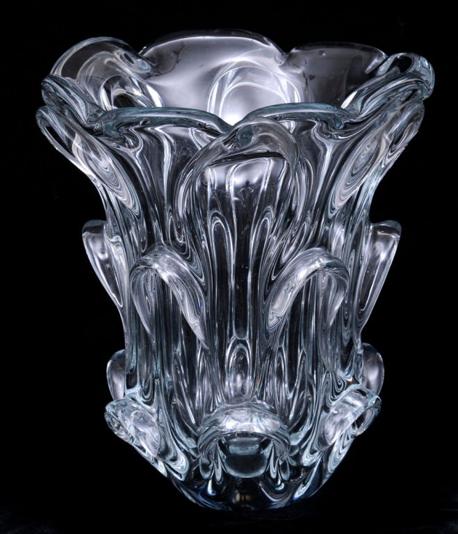 Belgian Val St. Lambert Crystal Vase